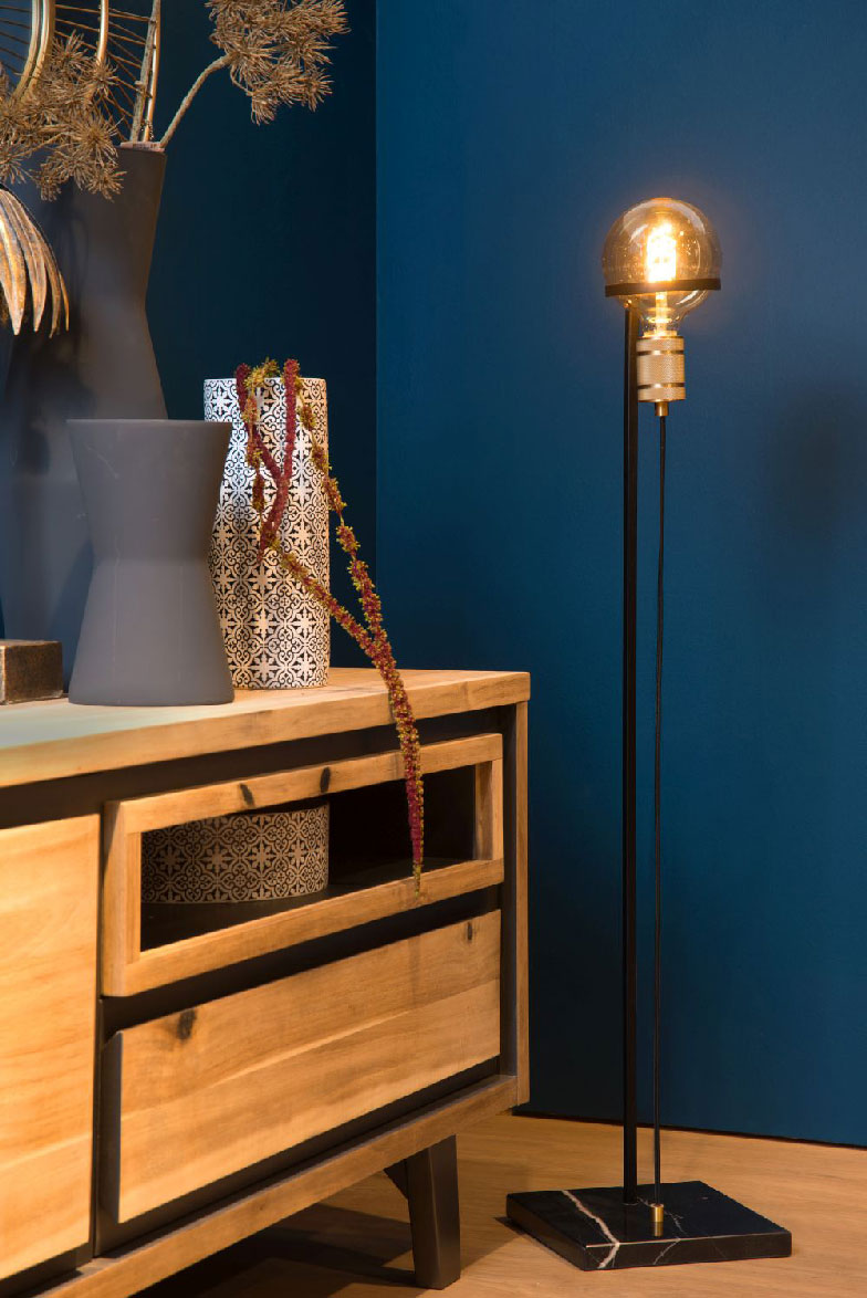 Lucide OTTELIEN - Floor Lamp - Ø 23 cm - E27 - Black